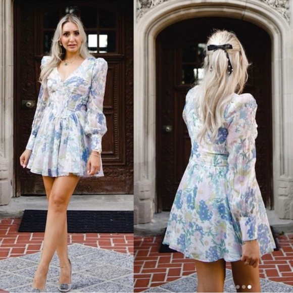 BARDOT Zelina Mixed Floral Minidress in Spring Floral Size US 2 - Picture 3 of 14